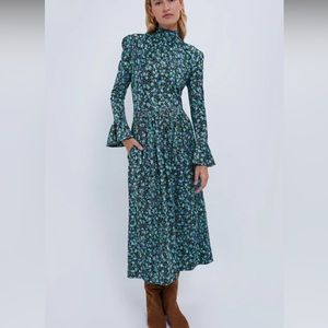 EUC! DE LORETA Jazmin Print Pimienta Dress. Size XS.